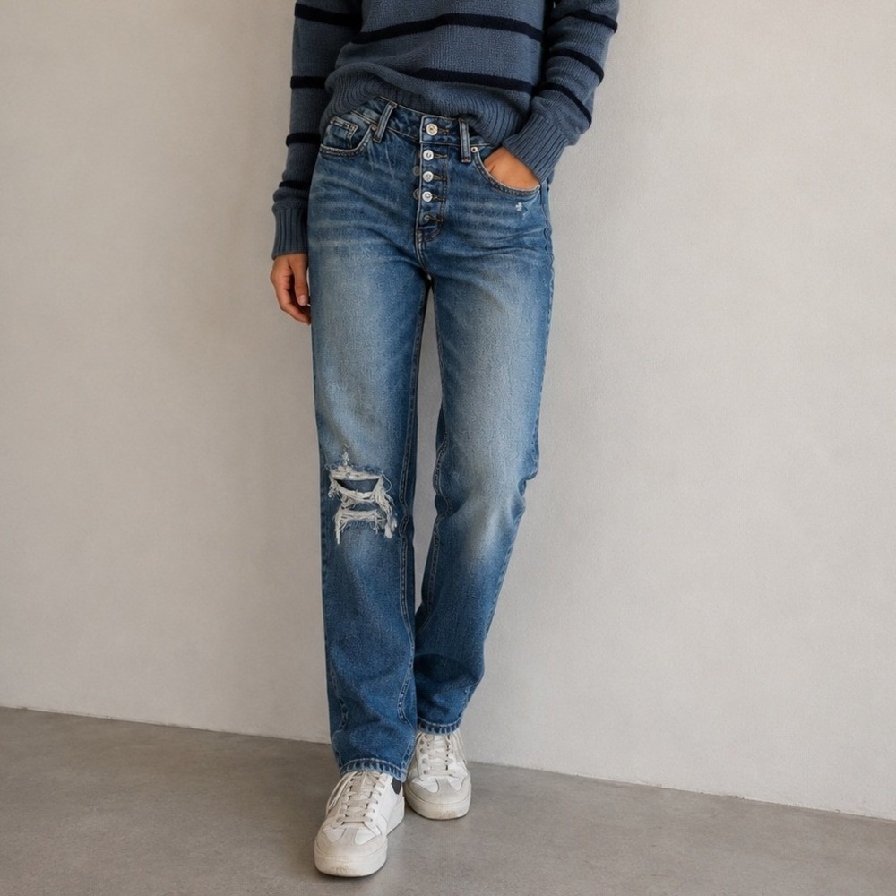 Altar'd State High Rise Distressed Skinny Jeans Size 25
